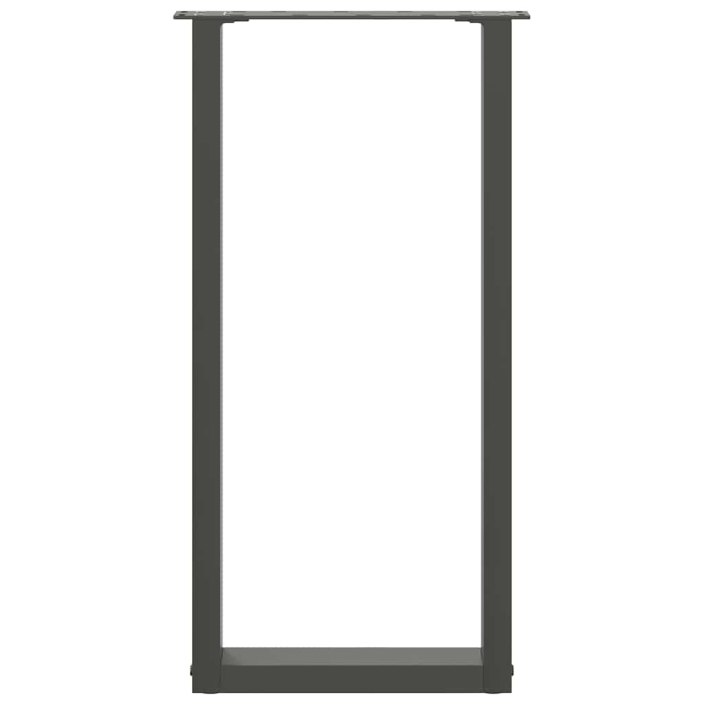 Console Table Legs U-Shaped 2 pcs Anthracite 28x(72-73) cm Steel