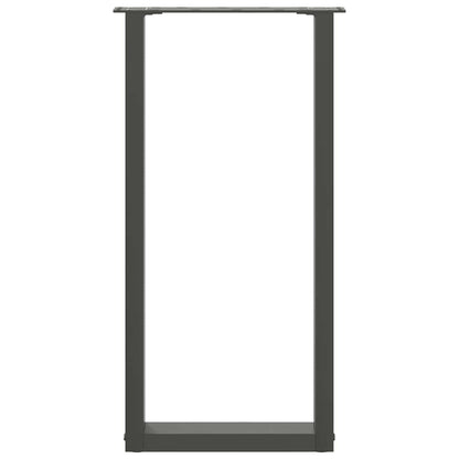 Console Table Legs U-Shaped 2 pcs Anthracite 28x(72-73) cm Steel