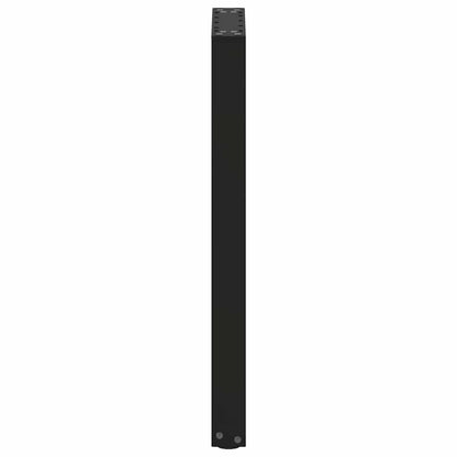Console Table Legs U-Shaped 2 pcs Black 38x(72-73) cm Steel