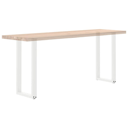 Console Table Legs U-Shaped 2 pcs White 38x(72-73) cm Steel