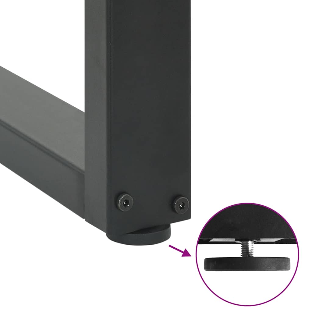 Console Table Legs U-Shaped 2 pcs Anthracite 38x(72-73) cm Steel