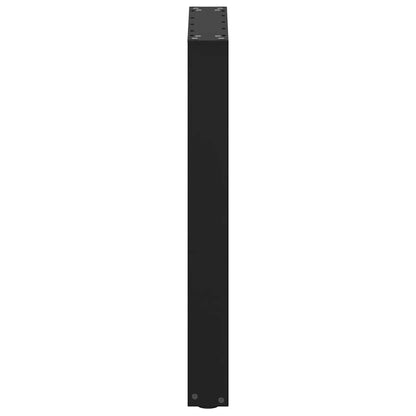 Dining Table Legs U-Shaped 2 pcs Black 50x(72-73) cm Steel