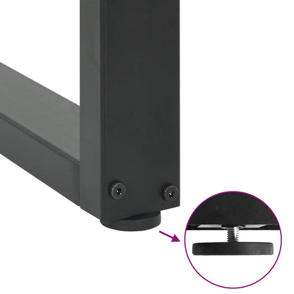 Dining Table Legs U-Shaped 2 pcs Anthracite 60x(72-73) cm Steel