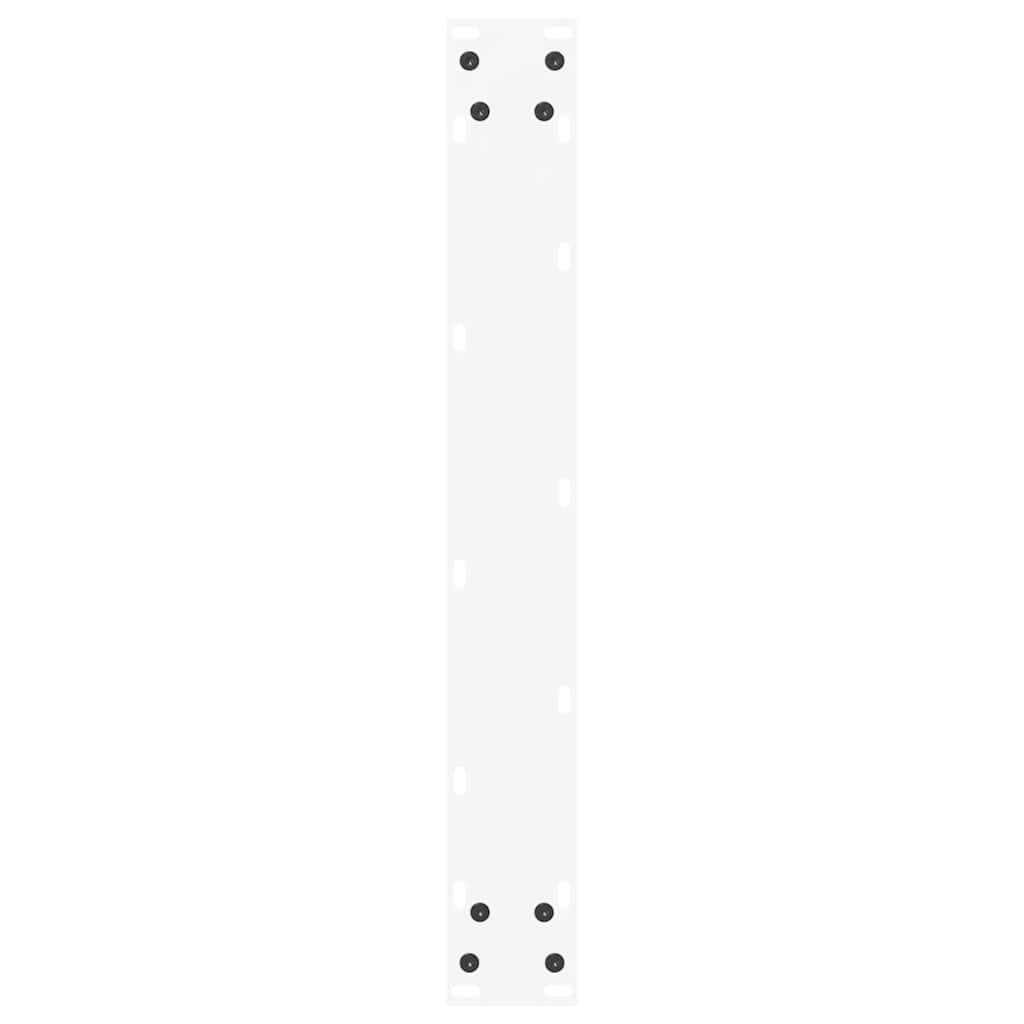 Dining Table Legs U-Shaped 2 pcs White 70x(72-73) cm Steel