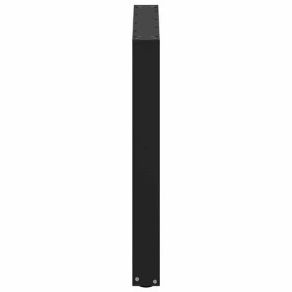 Dining Table Legs U-Shaped 2 pcs Black 80x(72-73) cm Steel