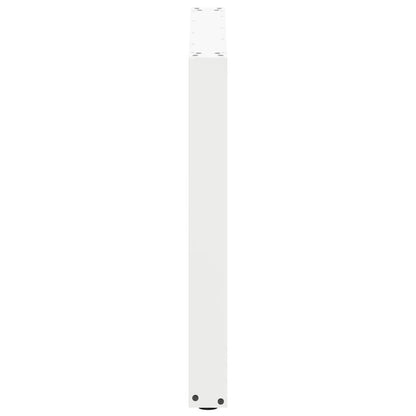 Dining Table Legs U-Shaped 2 pcs White 80x(72-73) cm Steel