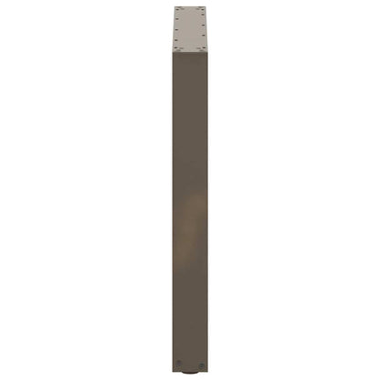 Dining Table Legs U-Shaped 2 pcs Natural Steel 80x(72-73) cm Steel