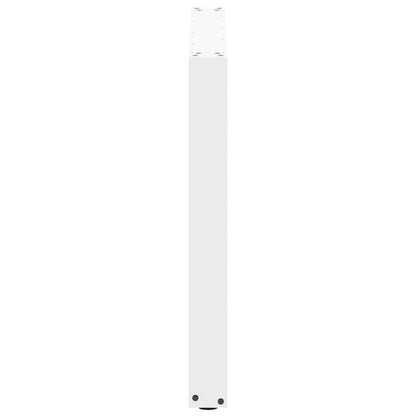 Dining Table Legs U-Shaped 2 pcs White 90x(72-73) cm Steel