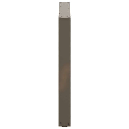 Dining Table Legs U-Shaped 2 pcs Natural Steel 90x(72-73) cm Steel