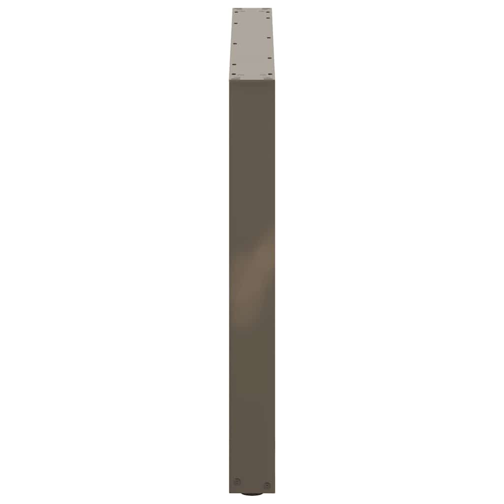 Dining Table Legs U-Shaped 2 pcs Natural Steel 100x(72-73) cm Steel