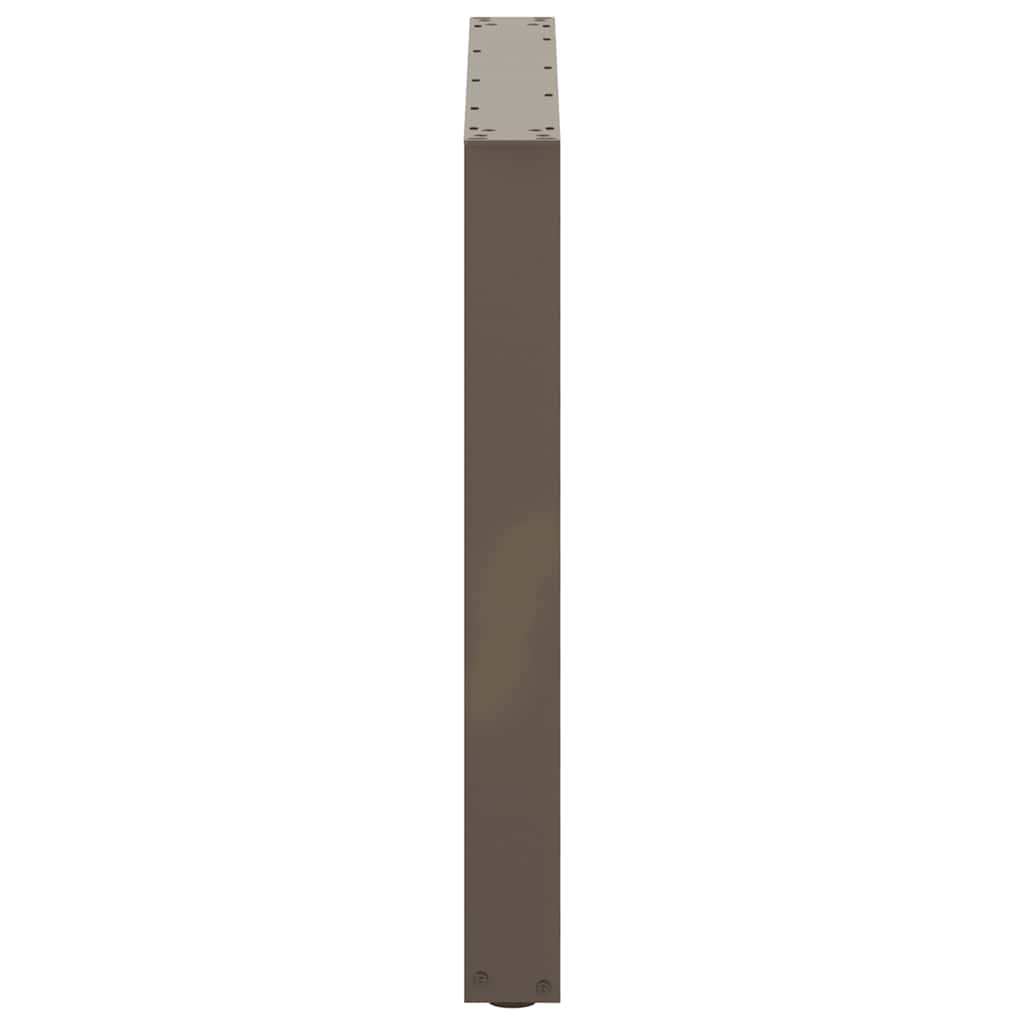 Dining Table Legs U-Shaped 3 pcs Natural Steel 80x(72-73) cm Steel