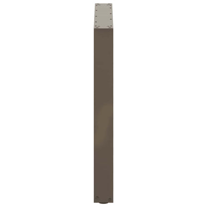 Dining Table Legs U-Shaped 3 pcs Natural Steel 90x(72-73) cm Steel