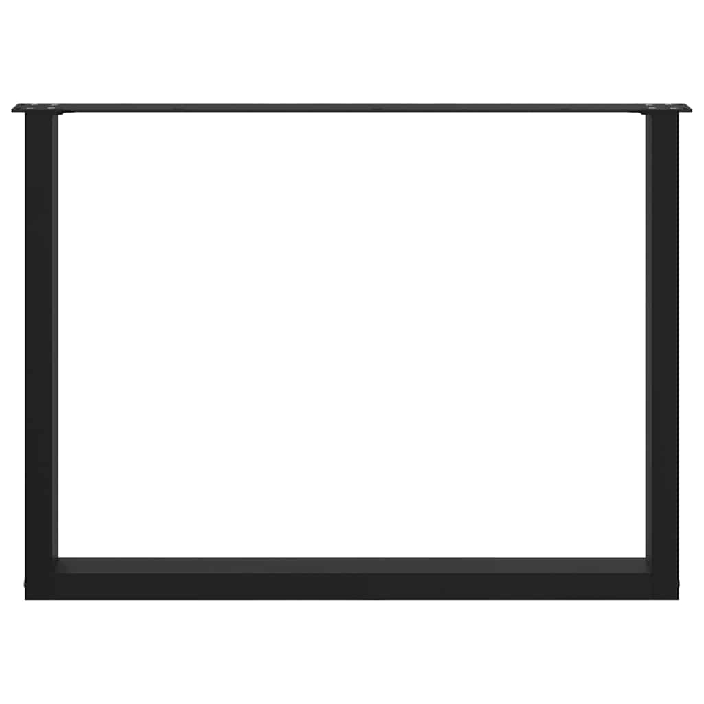Coffee Table Leg | Set of 2 | Black | Powder-coated steel | Standard