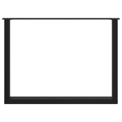 Coffee Table Leg | Set of 2 | Black | Powder-coated steel | Standard