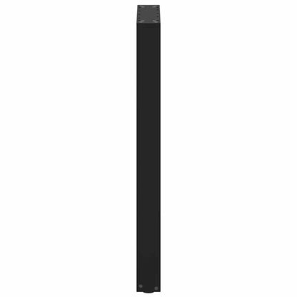 Bar Table Legs U-Shaped 2 pcs Black 40x(90-91) cm Steel