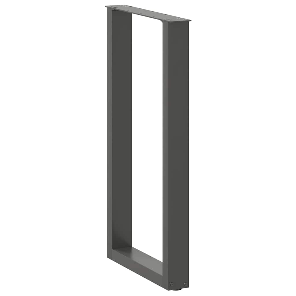 Bar Table Legs U-Shaped 2 pcs Anthracite 50x(90-91) cm Steel