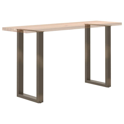 Bar Table Legs U-Shaped 2 pcs Natural Steel 50x(90-91) cm Steel