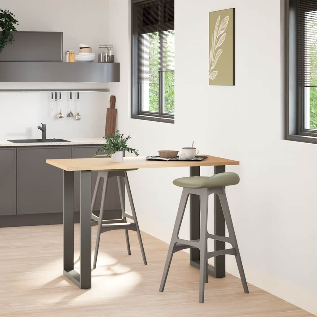 Bar Table Legs U-Shaped 2 pcs Anthracite 60x(90-91) cm Steel