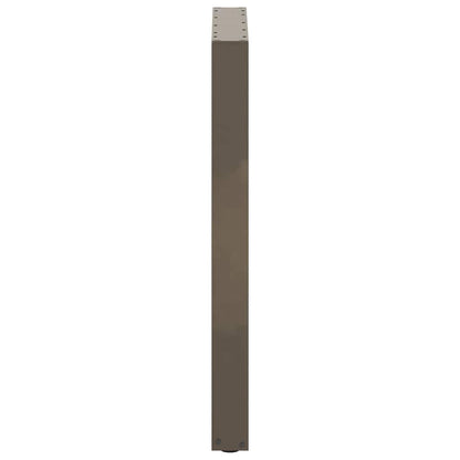 Bar Table Legs U-Shaped 2 pcs Natural Steel 60x(90-91) cm Steel