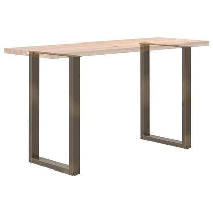 Bar Table Legs U-Shaped 2 pcs Natural Steel 60x(90-91) cm Steel
