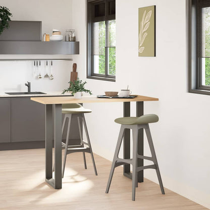 Bar Table Legs U-Shaped 2 pcs Anthracite 50x(100-101) cm Steel
