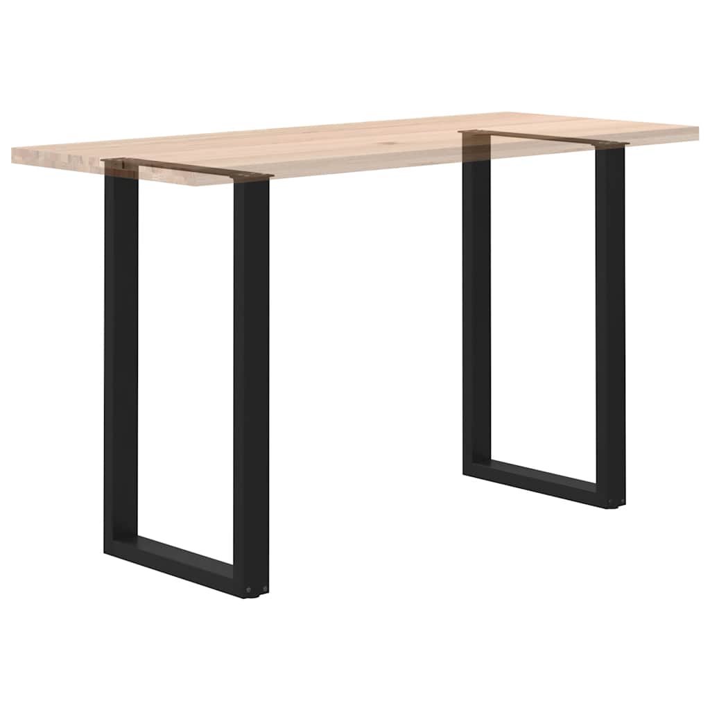 Bar Table Legs U-Shaped 2 pcs Black 60x(100-101) cm Steel