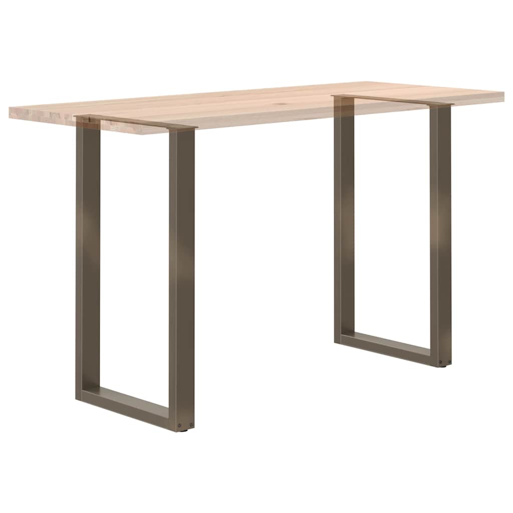 Bar Table Legs U-Shaped 2 pcs Natural Steel 60x(100-101) cm Steel