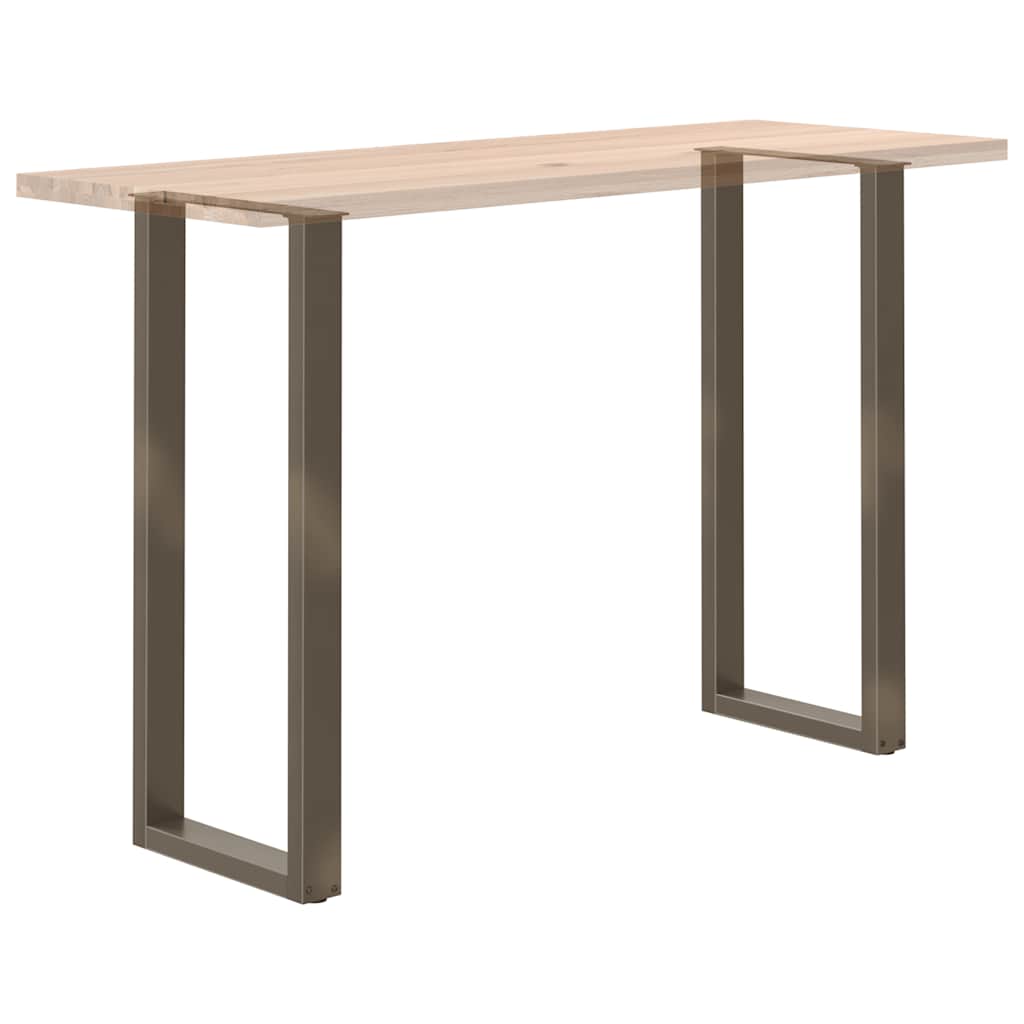 Bar Table Legs U-Shaped 2 pcs Natural Steel 40x(110-111) cm Steel