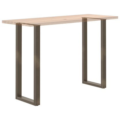 Bar Table Legs U-Shaped 2 pcs Natural Steel 40x(110-111) cm Steel