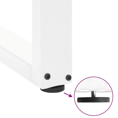 Bar Table Legs U-Shaped 2 pcs White 50x(110-111) cm Steel