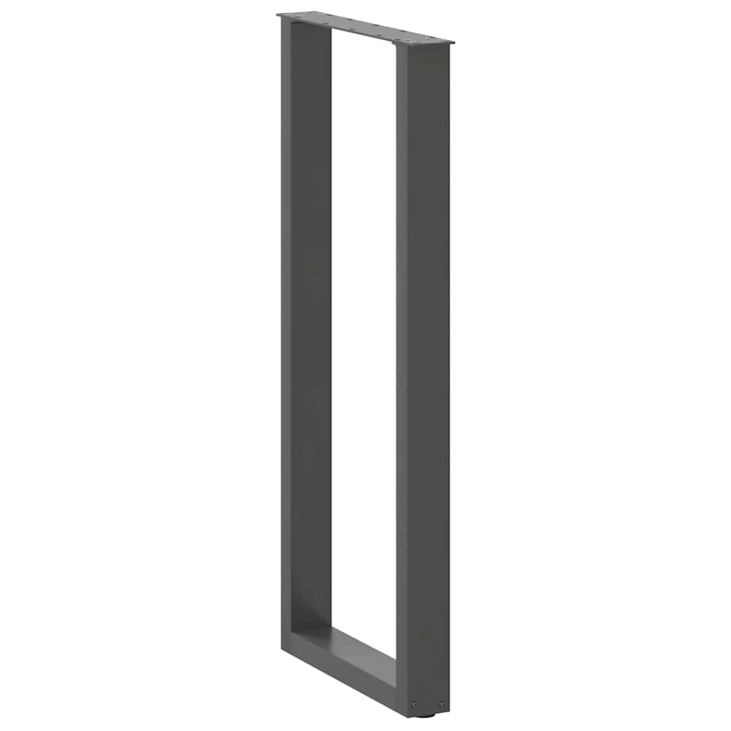 Bar Table Legs U-Shaped 2 pcs Anthracite 50x(110-111) cm Steel