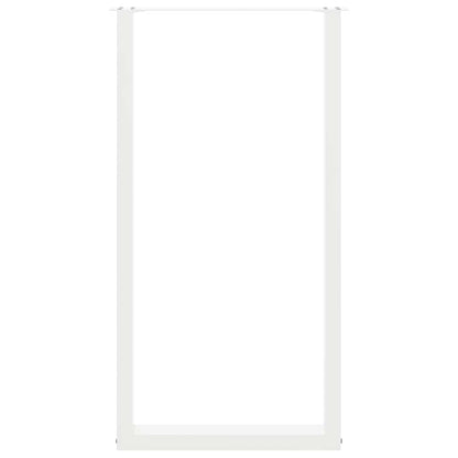 Bar Table Legs U-Shaped 2 pcs White 60x(110-111) cm Steel