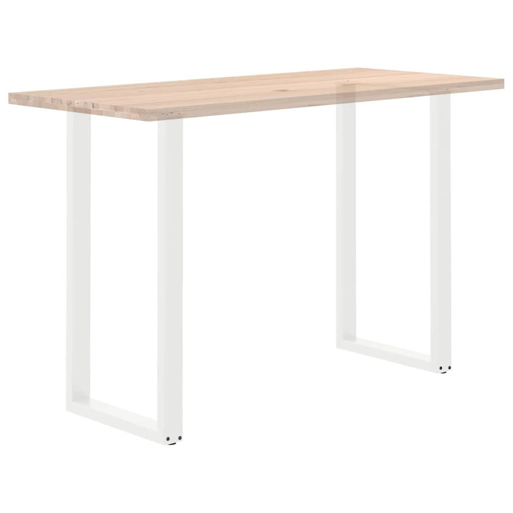 Bar Table Legs U-Shaped 2 pcs White 60x(110-111) cm Steel