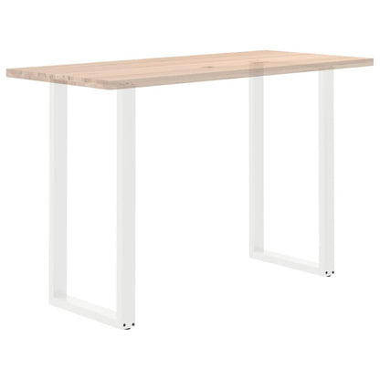Bar Table Legs U-Shaped 2 pcs White 60x(110-111) cm Steel