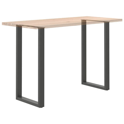 Bar Table Legs U-Shaped 2 pcs Anthracite 60x(110-111) cm Steel
