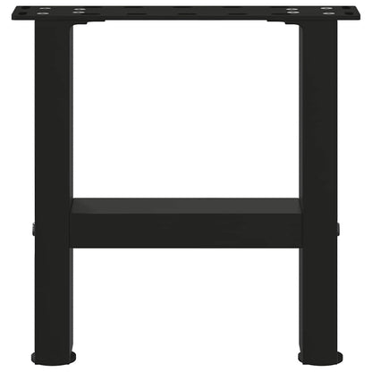 Coffee Table Legs Black 2 pcs 30x(30-31) cm Steel