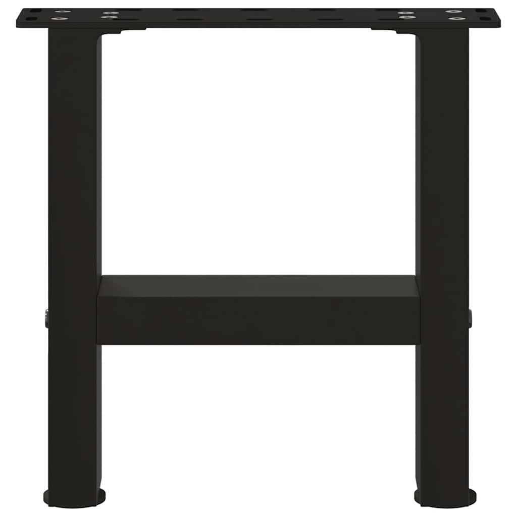 Coffee Table Legs Black 2 pcs 40x(30-31) cm Steel