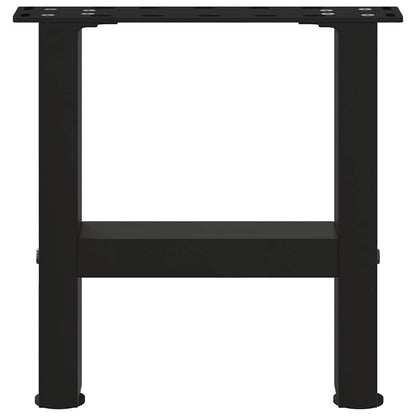 Coffee Table Legs Black 2 pcs 40x(30-31) cm Steel