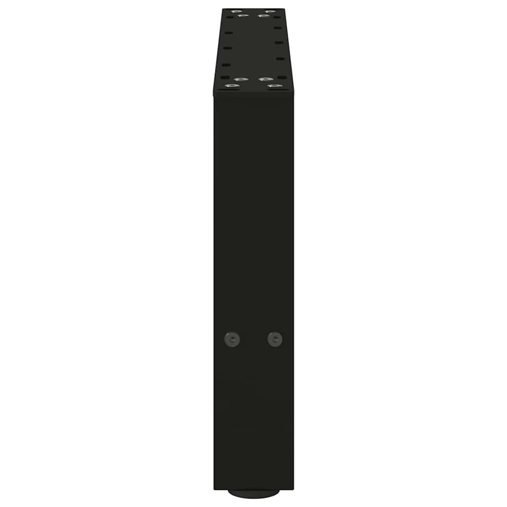 Coffee Table Legs Black 2 pcs 50x(30-31) cm Steel
