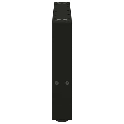Coffee Table Legs Black 2 pcs 50x(30-31) cm Steel