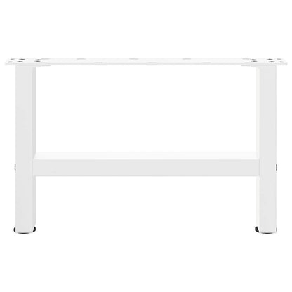 Coffee Table Legs White 2 pcs 50x(30-31) cm Steel