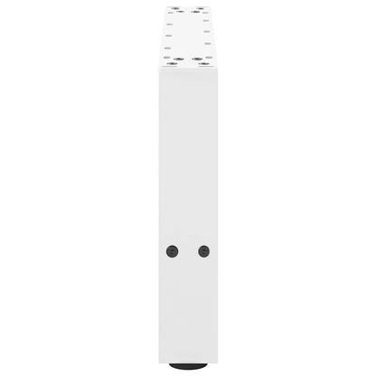 Coffee Table Legs White 2 pcs 50x(30-31) cm Steel