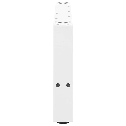 Coffee Table Legs White 2 pcs 60x(30-31) cm Steel
