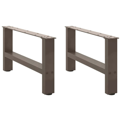 Coffee Table Legs Natural Steel 2 pcs 60x(30-31) cm Steel