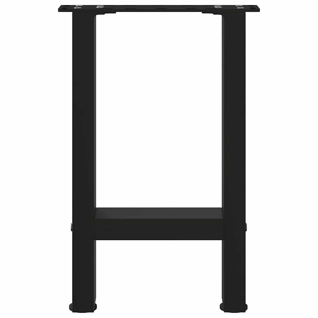 Coffee Table Legs Black 2 pcs 28x(42-43) cm Steel