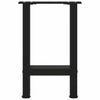 Coffee Table Legs Black 2 pcs 28x(42-43) cm Steel