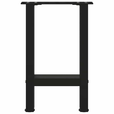 Coffee Table Legs Black 2 pcs 28x(42-43) cm Steel