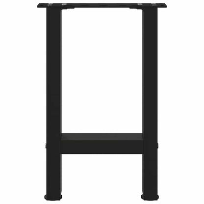 Coffee Table Legs Black 2 pcs 38x(42-43) cm Steel