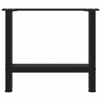 Coffee Table Legs Black 2 pcs 50x(42-43) cm Steel