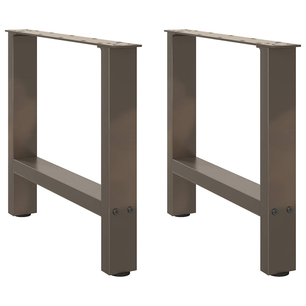 Coffee Table Legs Natural Steel 2 pcs 50x(42-43) cm Steel